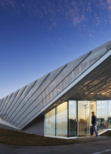 Adjacent open-air court acts as oasis